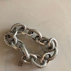 David Yurman silver link bracelet. NO TRADES.